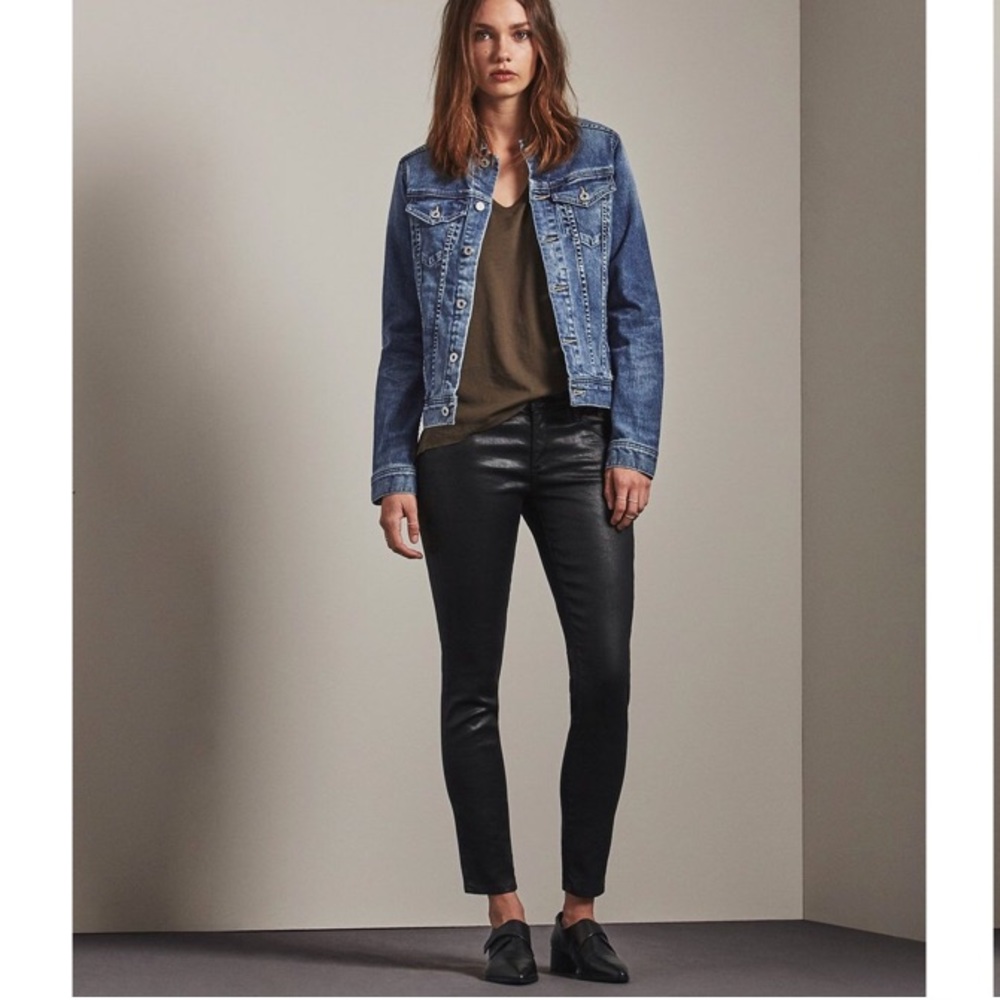 Super skinny AG leather coated legging